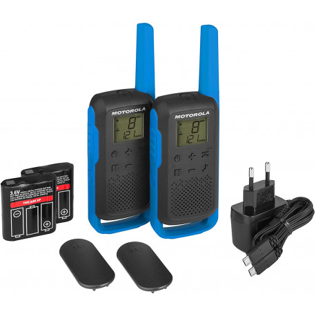 Motorola T62 walkie talkie pack 2 unid.